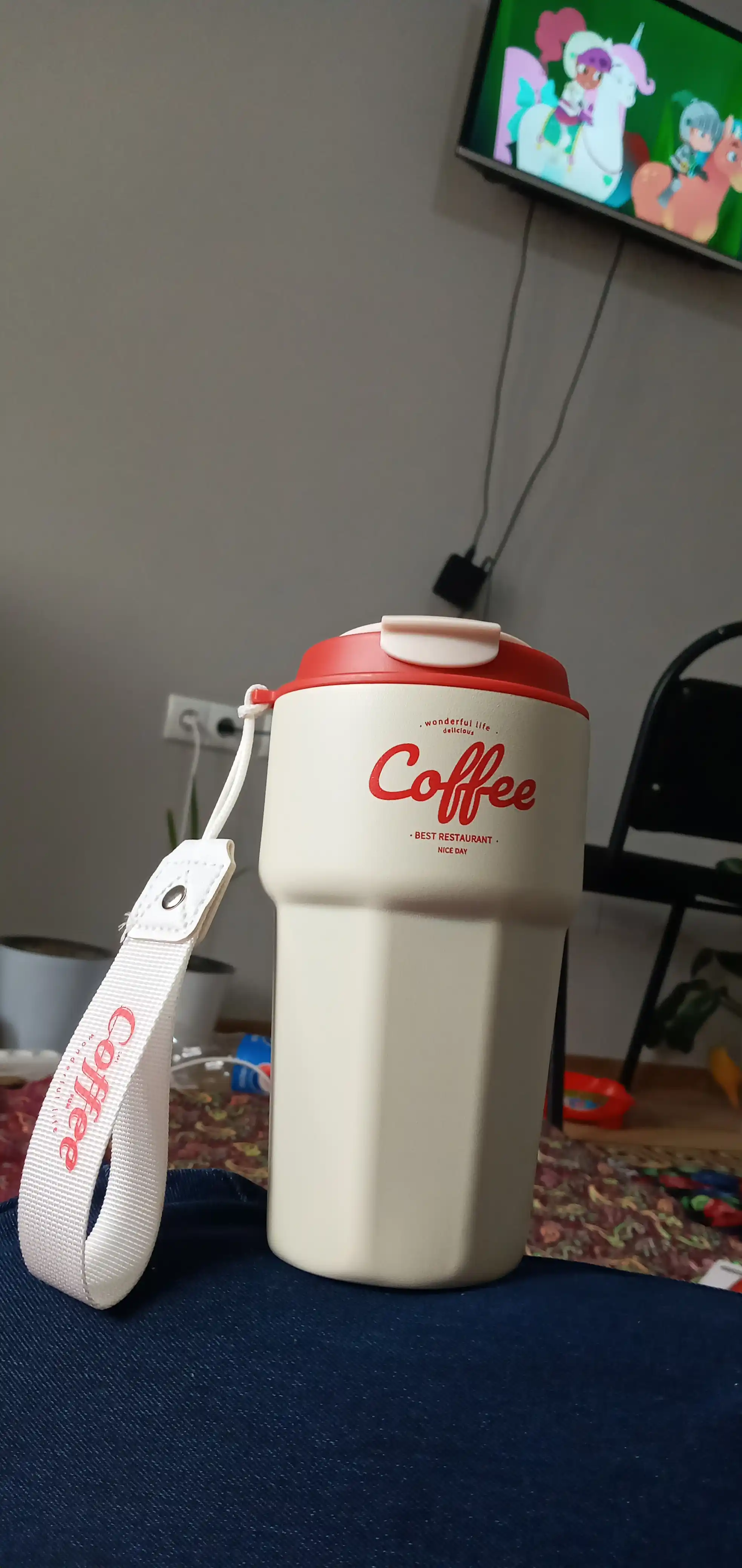 Termo krujka "Coffee" sovuq va issiq ichimliklar uchun, mashinada yoki ishda