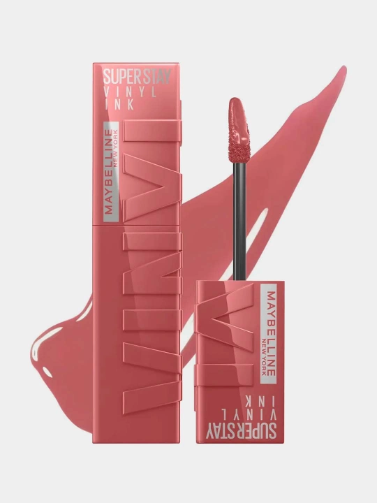 Lab uchun boyog' Maybelline New York Super Stay Vinyl Ink, ton 35 cheekky