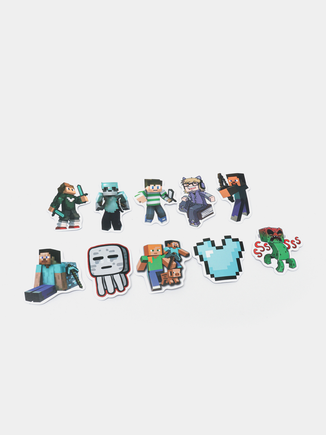 Наклейки Minecraft , 10 случайных - 
