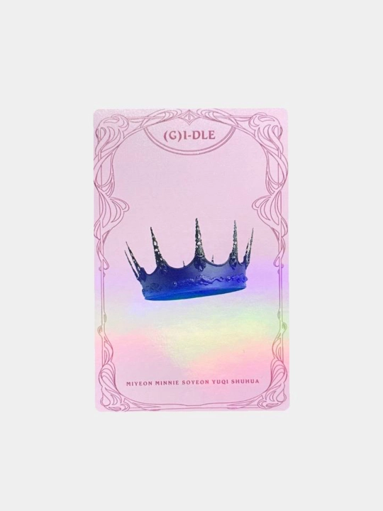 Глиттерние фотокарты с участницей группы G(IDLE) Соён