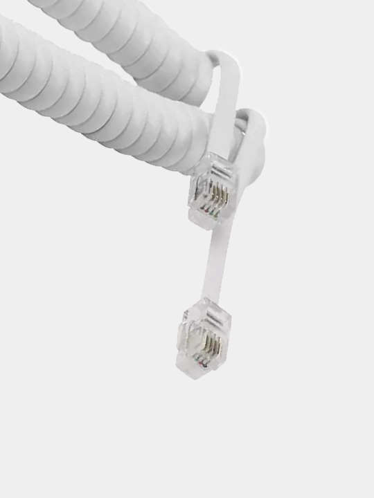 Кабель для телефонной трубки RJ11, 2 м
