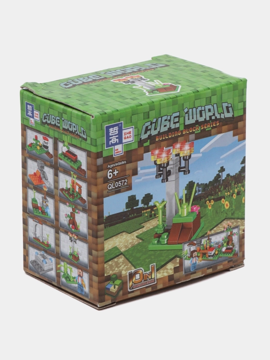 Конструктор Лего My world совместим с Lego Minecraft, Cube world
