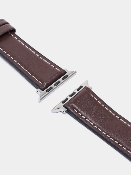 Charm tasma I Watch 3/4/5/6/7/8/SE/Ultra uchun, silikon qoplamali, 42/44/45/49 mm