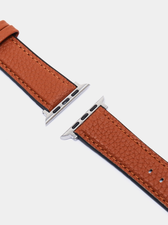 Charm tasma I Watch 3/4/5/6/7/8/SE/Ultra uchun, silikon qoplamali, 42/44/45/49 mm