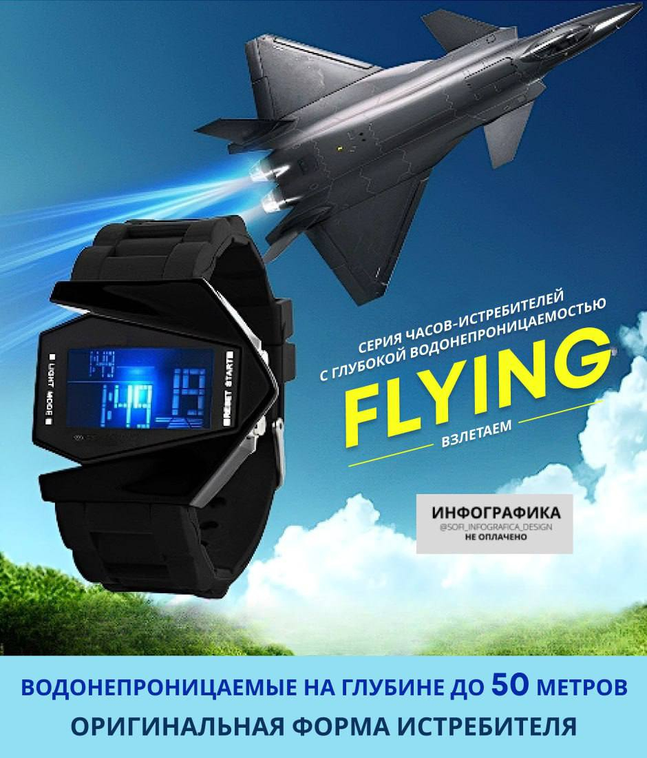 Мужские наручные часы, водонепроницаемые, ударопрочные, спортивные ...