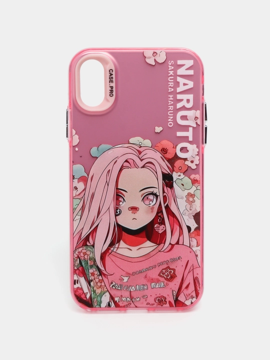 Чехол Аниме Наруто, Сакура, для iPhone X/XS, 11, 12, 13, 14, 15, Pro, Max, Pro, Max, Mini, Plus - 