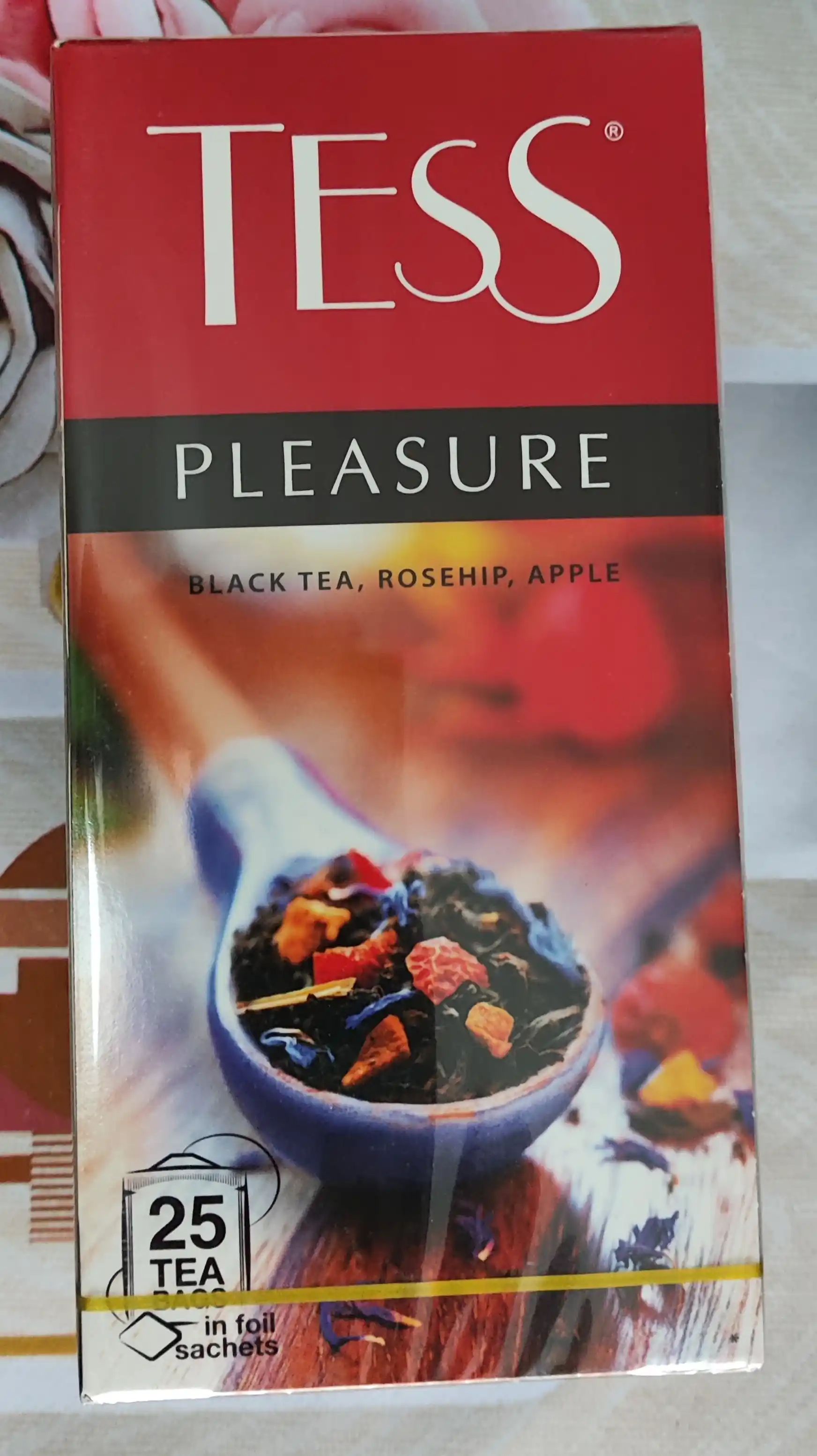 Чёрный чай Tess Pleasure, 1.5 г * 25 штук
