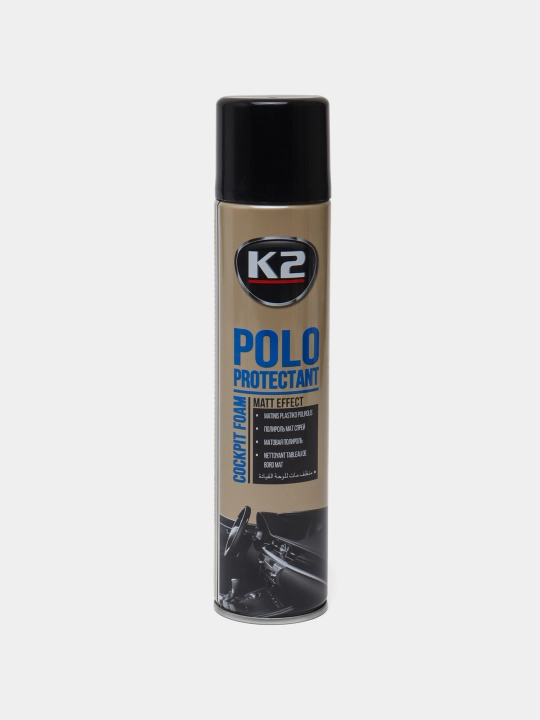 Реставратор, очиститель пластика матовый антистатик(пена) K2 Polo Protectant 300 мл(400ml)