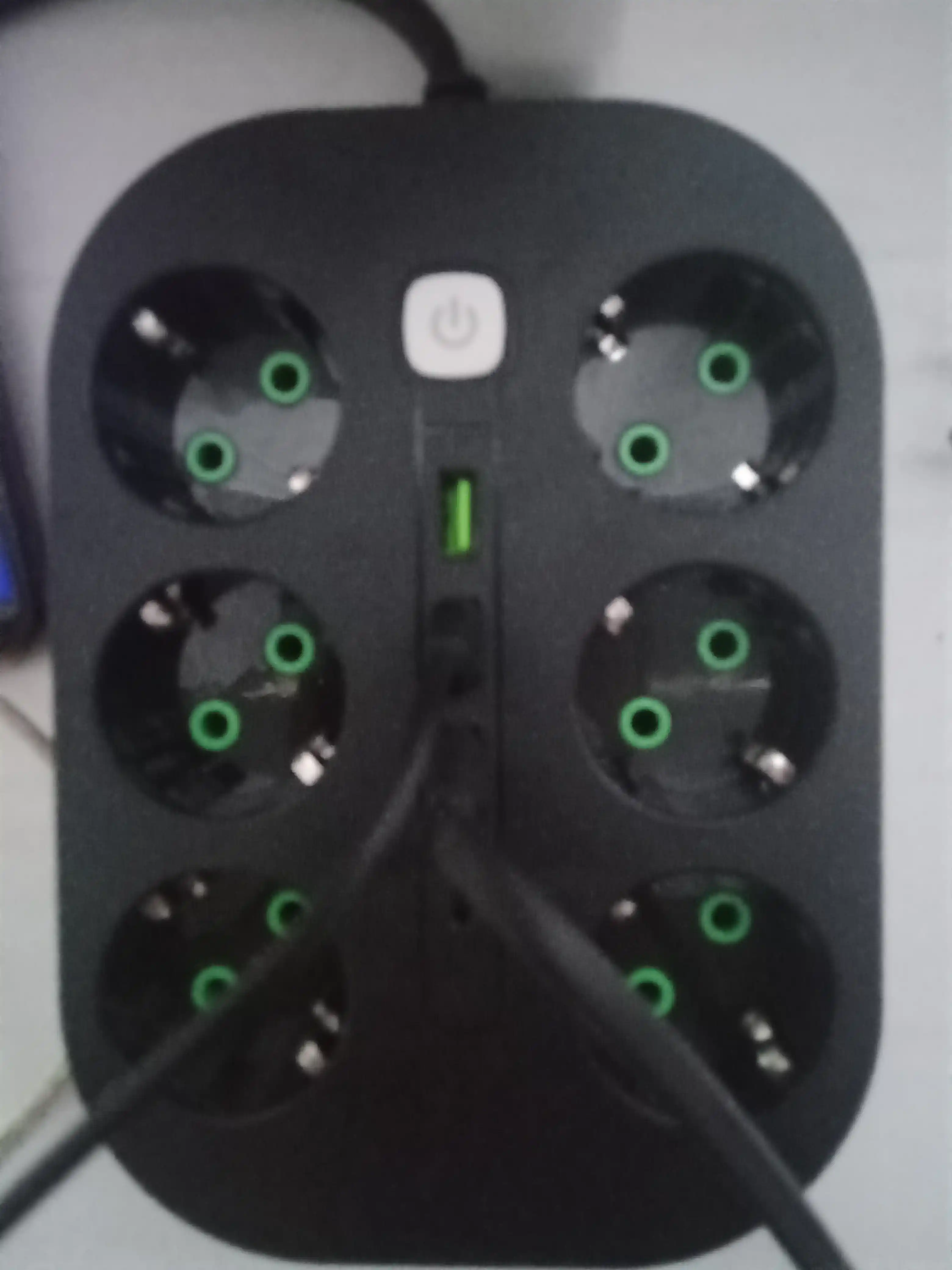 Удлинитель электрический, Пилот, сетевой фильтр, тройник, 6 розеток, 3 USB порта, Type-C