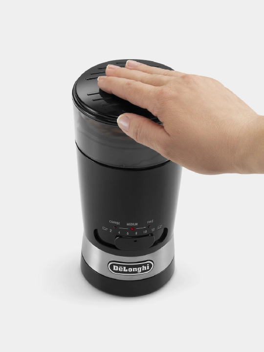 Qahva maydalagich elektr DeLonghi KG 210, ixcham, 1 kg, uy va dacha uchun