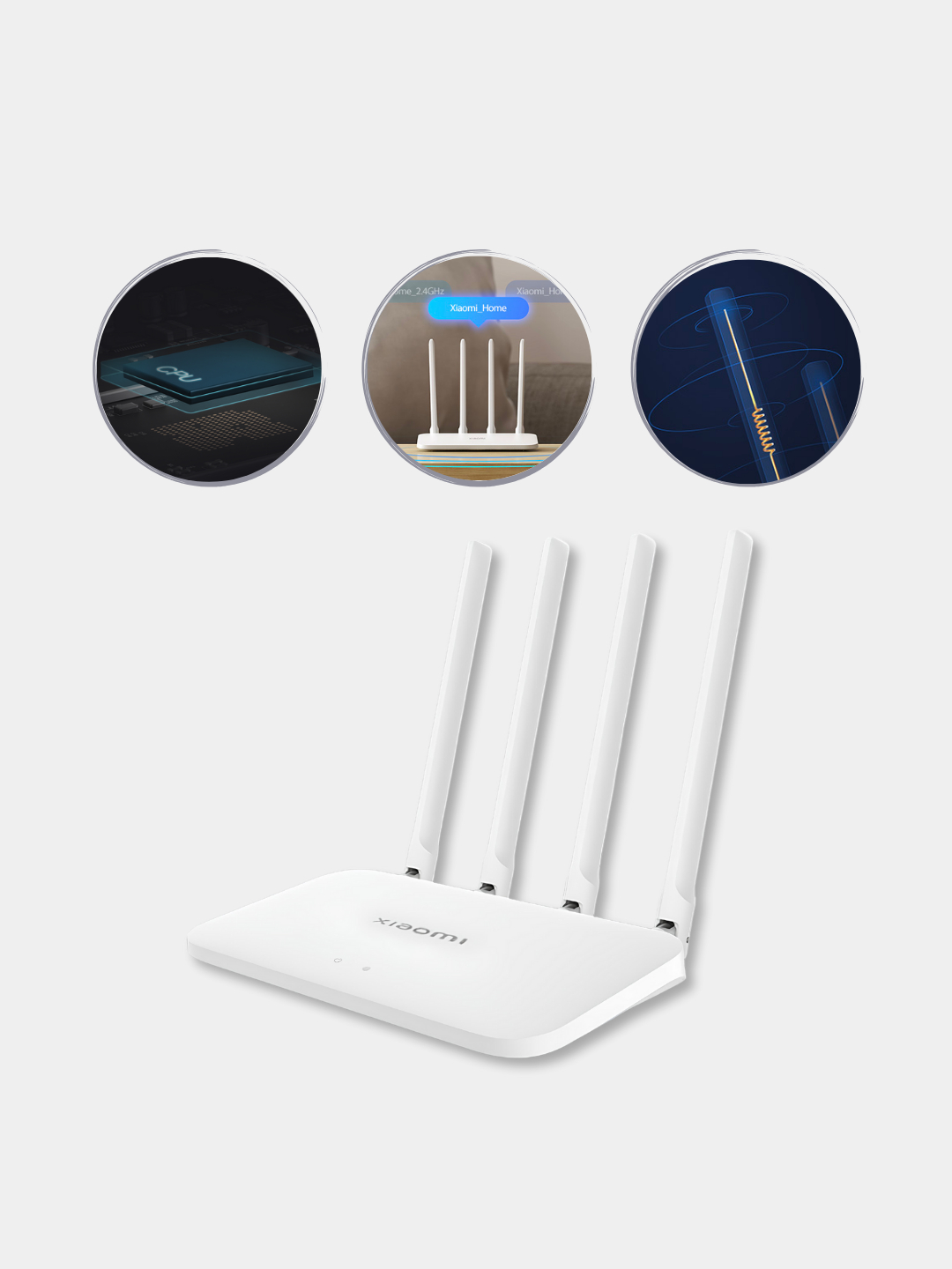 Wi-Fi роутер Xiaomi Mi Wi-Fi Router AC1200 версия Global, высокоскоростной  купить по низким ценам в интернет-магазине Uzum (921076)