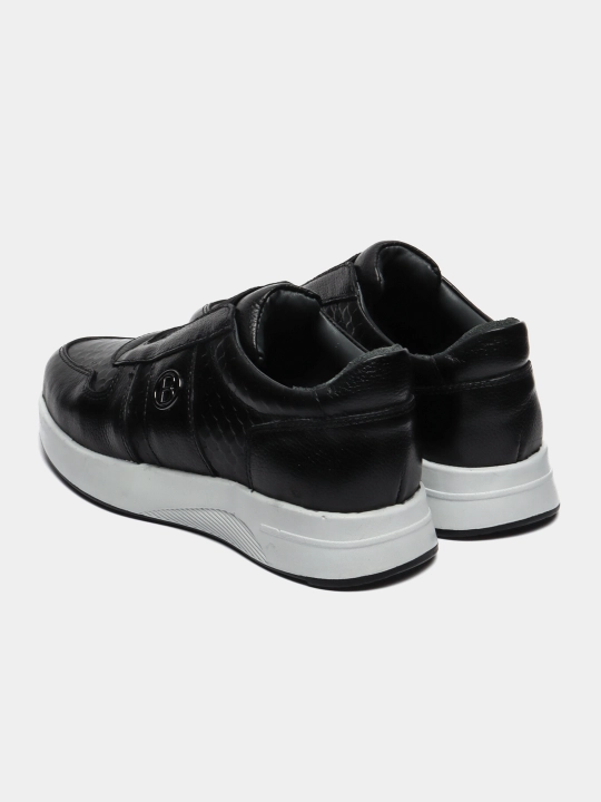 Erkaklar va o‘smirlar uchun Premium Black sliponlar, tabiiy charm, qulay yengil taglik