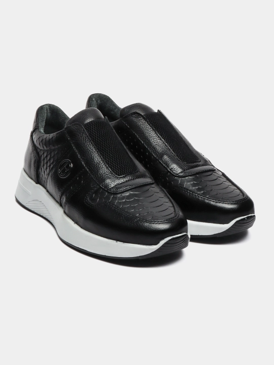 Erkaklar va o‘smirlar uchun Premium Black sliponlar, tabiiy charm, qulay yengil taglik - 