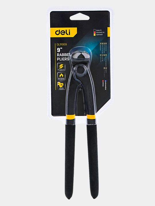 Клещи Deli EDL111008 чр 8"