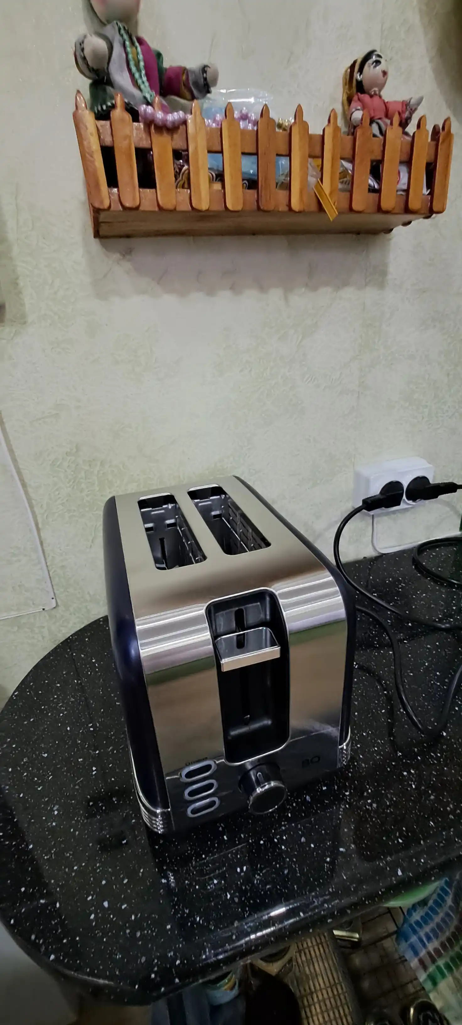 Тостер BQ T1000,с подогревом и разморозкой, для бутербродов и сэндвичей, мощность, 1000 Вт