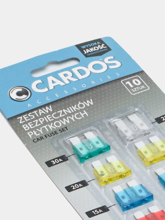 Предохранители стандарт набор, K2 CARDOS, 10 шт