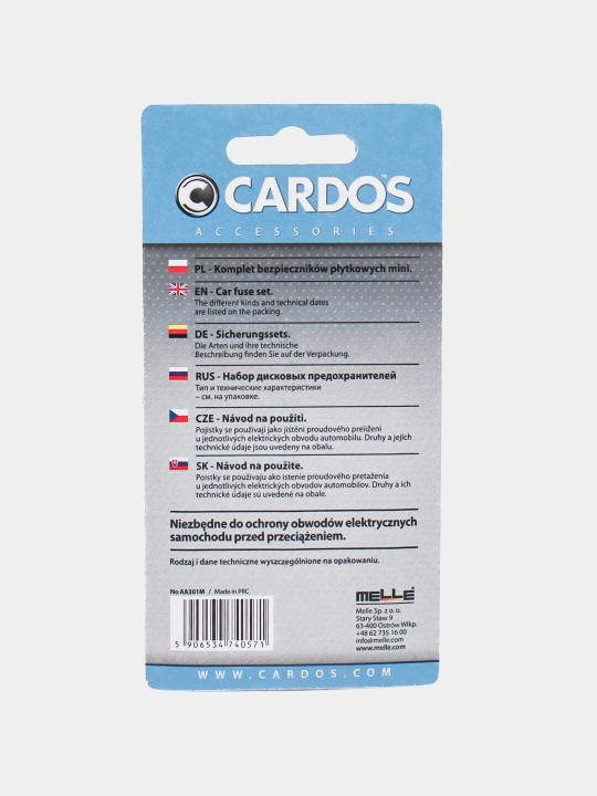Предохранители мини набор из 10 шт, K2 CARDOS