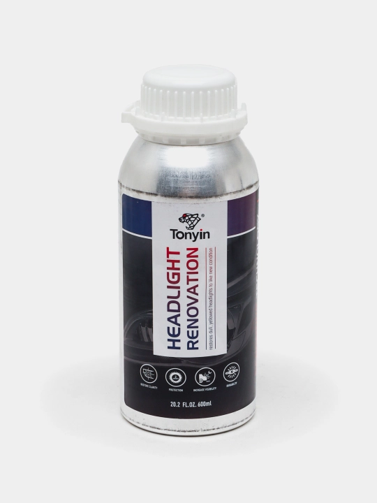 Жидкость для регенерации пластиковых фар TONYIN HEADLIGHT RENOVATION LIQUID, 600 мл