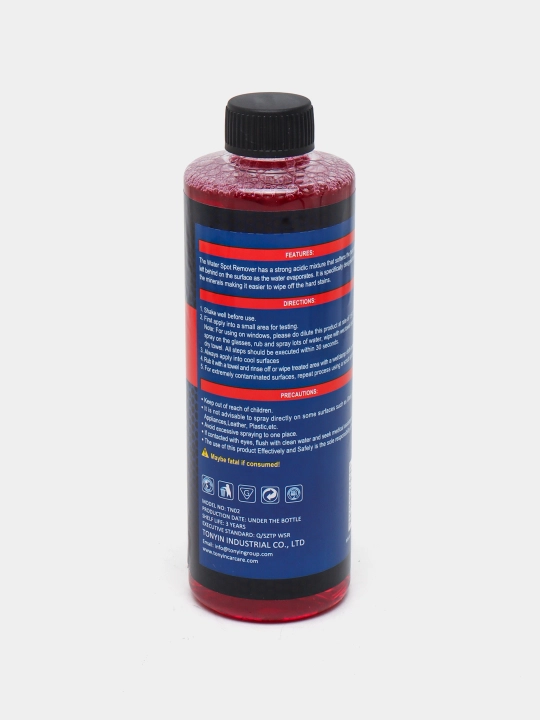 Tonyin Water Spot Remover, состав для удаления пятен от воды и водного камня, 473 мл