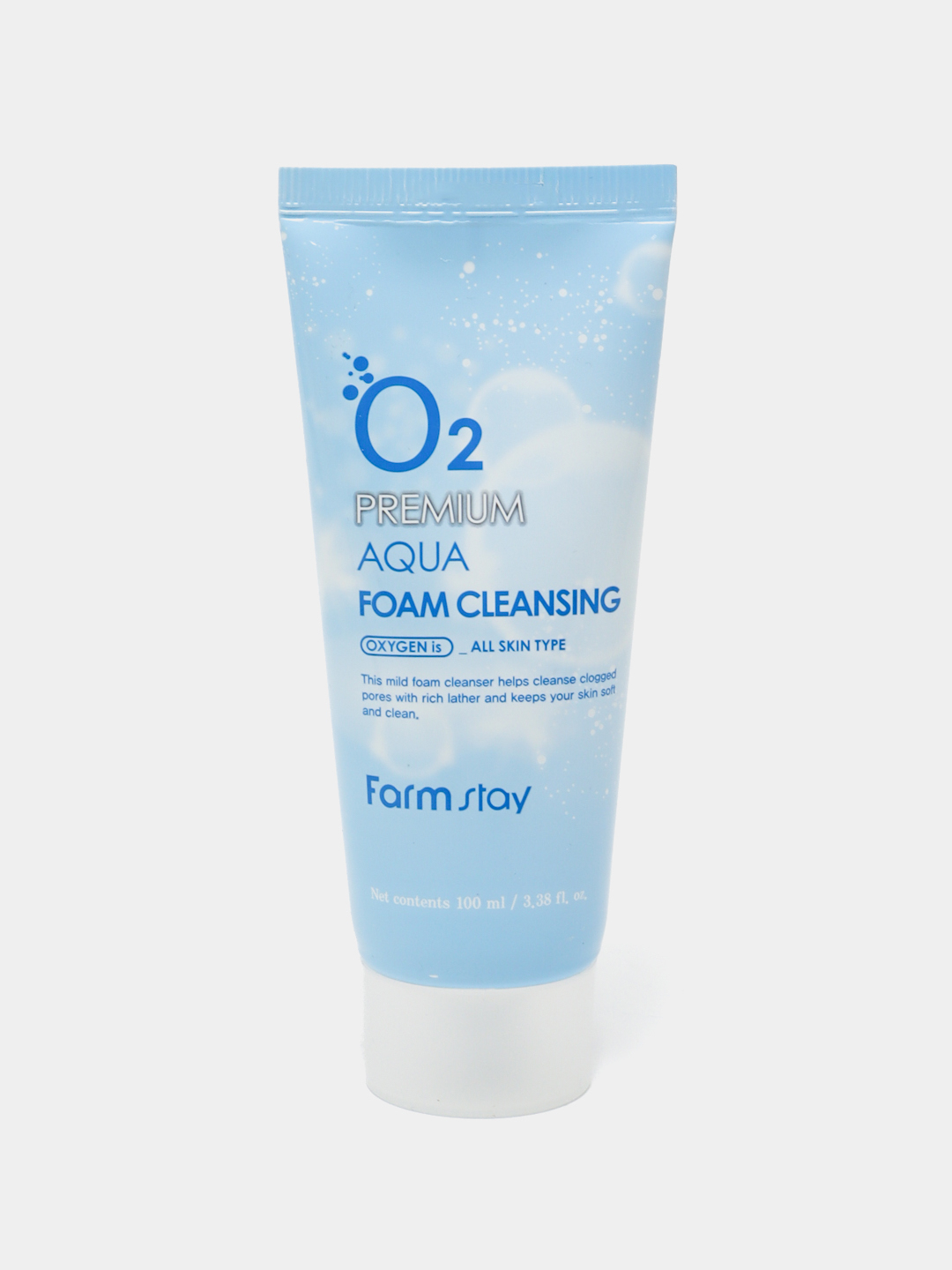 Кислородная пенка для умывания Farm Stay O2 Premium Aqua Foam Cleansing ...