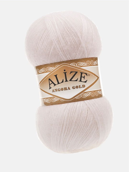 Нить для вязания Angora gold, 20% шерсть 80% акрил, 100 гр, 550 м