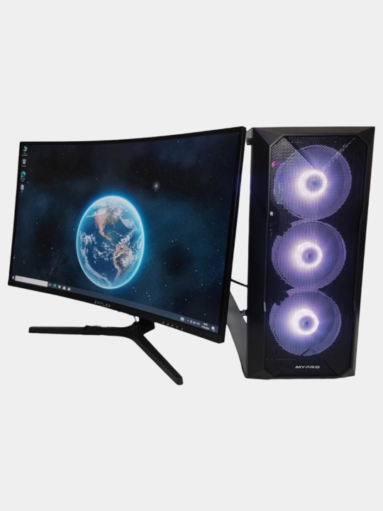 Tizimli blok "MyPRO", monitor 240hz, Intel Core i3 - 12100f / 16 GB DDR4 / Rx580 - 8 Gb video karta