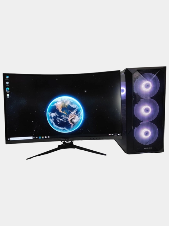 Tizimli blok "MyPRO", monitor 240hz, Intel Core i3 - 12100f / 16 GB DDR4 / Rx580 - 8 Gb video karta