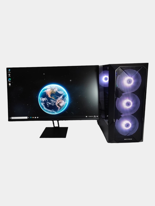 Tizimli blok "MyPRO", monitor 240hz, Intel Core i3 - 12100f / 16 GB DDR4 / Rx580 - 8 Gb video karta