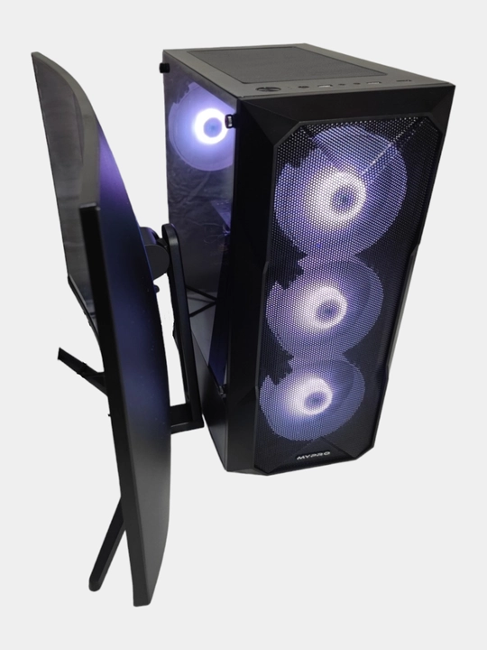 Tizimli blok "MyPRO", monitor 240hz, Intel Core i3 - 12100f / 16 GB DDR4 / Rx580 - 8 Gb video karta