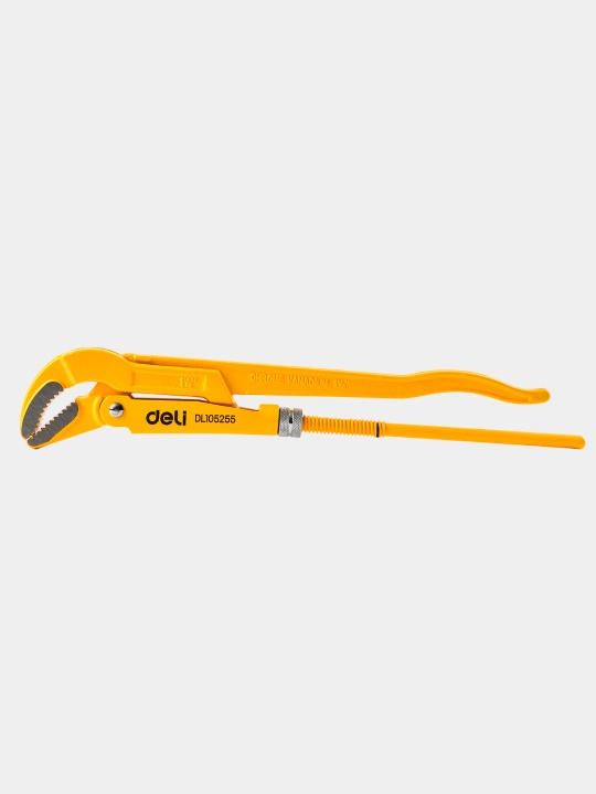 Ключ газовый Deli EDL105255, 45 градусов, размер 1.5" - 