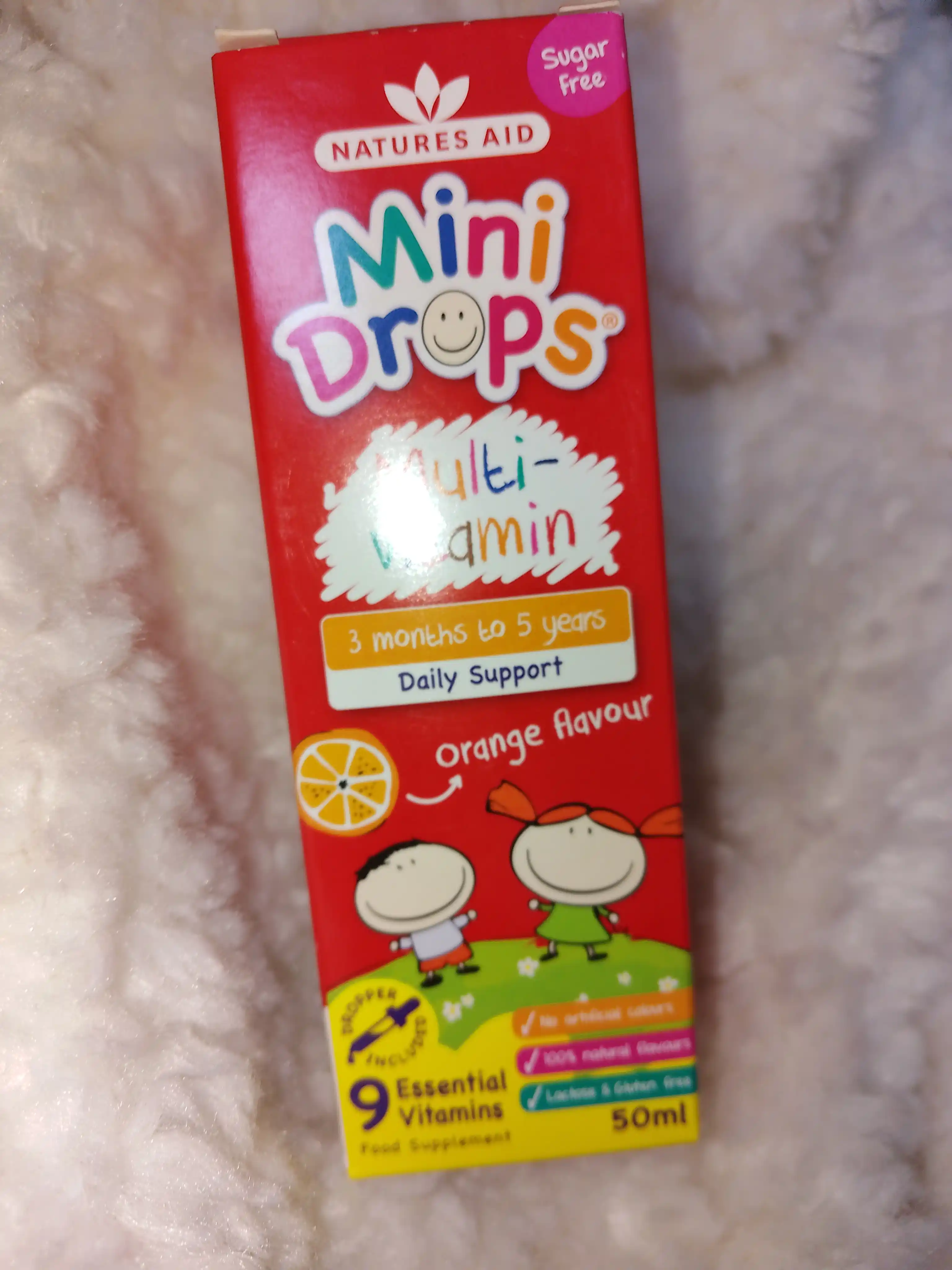 Мультивитаминный комплекс для детей Natures Aid Mini Drops, 50 мл