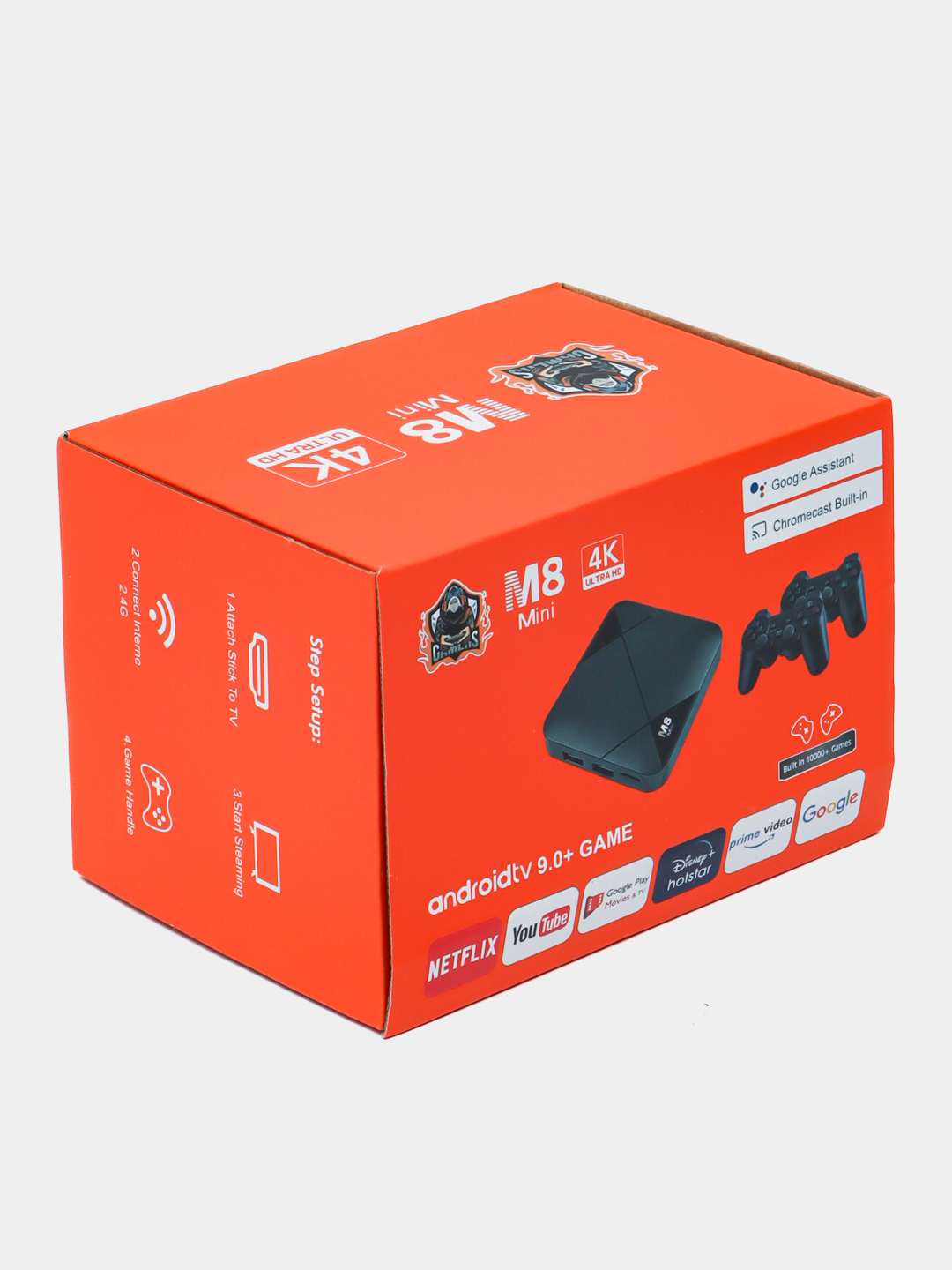 Смарт тв бокс Game Stick M8 Mini с Android TV 9.0, с двумя джойстиками,  10000 игр купить по низким ценам в интернет-магазине Uzum (886997)