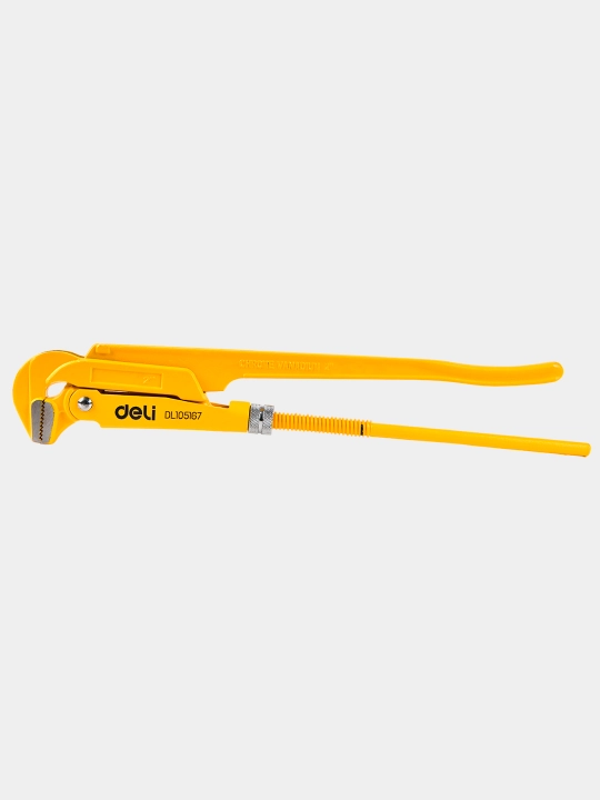 Ключ газовый Deli EDL105167 90гр 2" - 