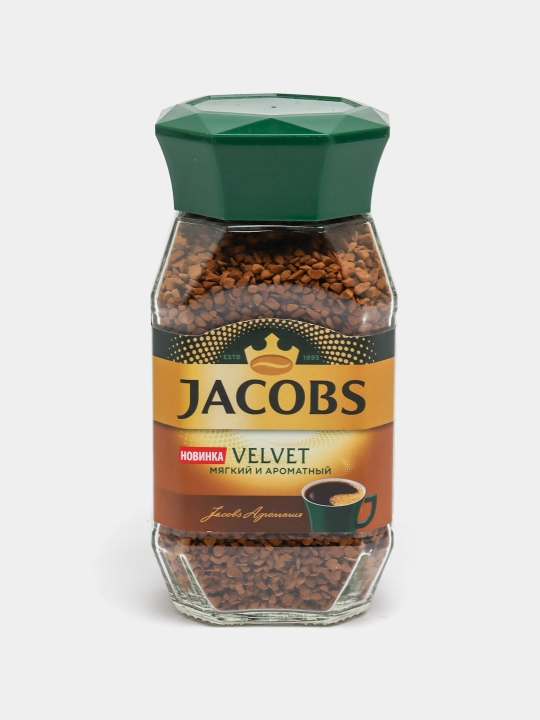 Кофе Jacobs Velvet, натуральный, растворимый, 95 гр