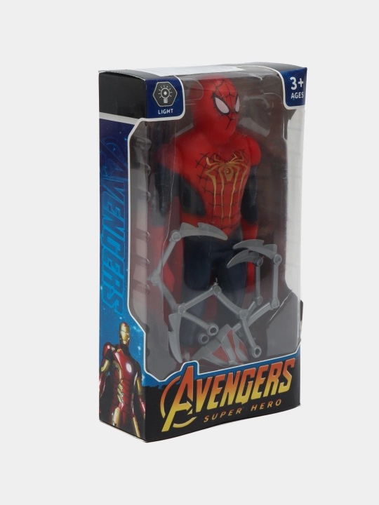 Игрушка супергероев Мстители: Kapitan Amerika, Thanos, Spiderman, Hulk, Iron Man