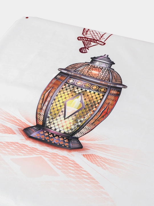 Ramazon dasturxoni, suv o'tkazmaydigan, Eid logotipi bosilgan