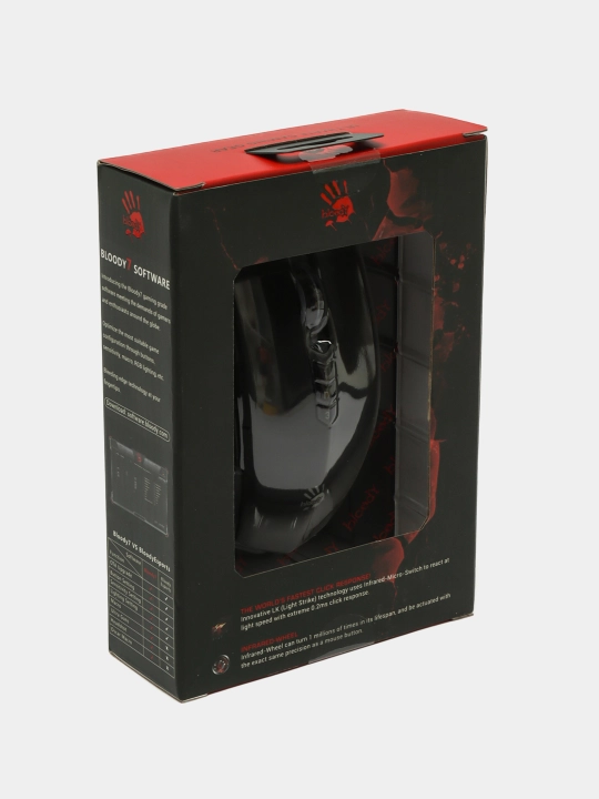 Bloody A70 — simli Light Strike gaming sichqoncha, 0.2 ms, 8 tugma