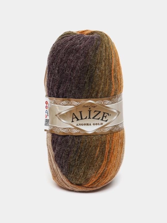 Нить для вязания ANGORA GOLD BATIK, 550 м - 