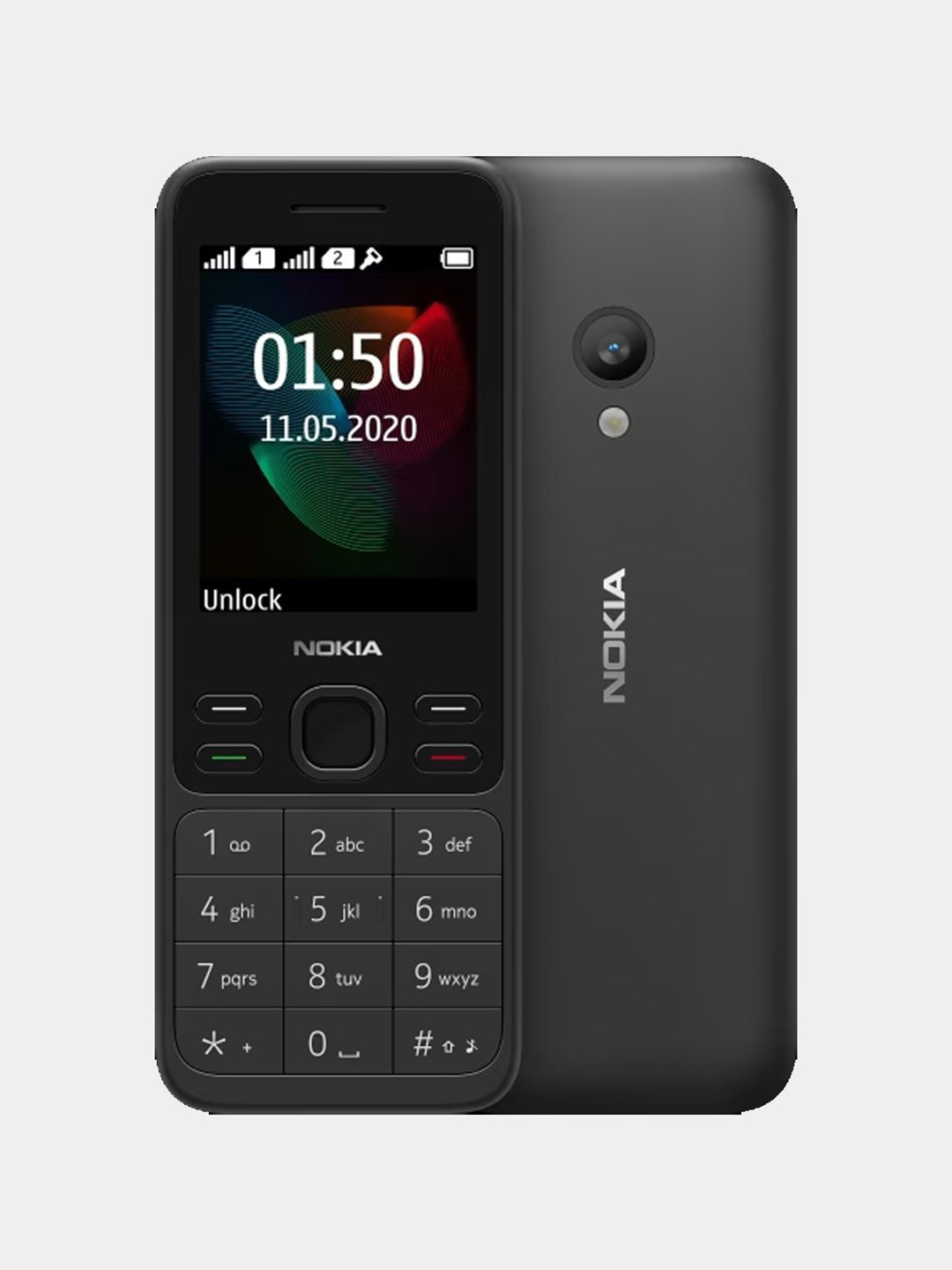 Tugmali telefon Nokia 150 DS TA-1235, qora, Rasmiy original va 1 yillik  kafolatni arzon narxda sotib oling — Uzum (927005)