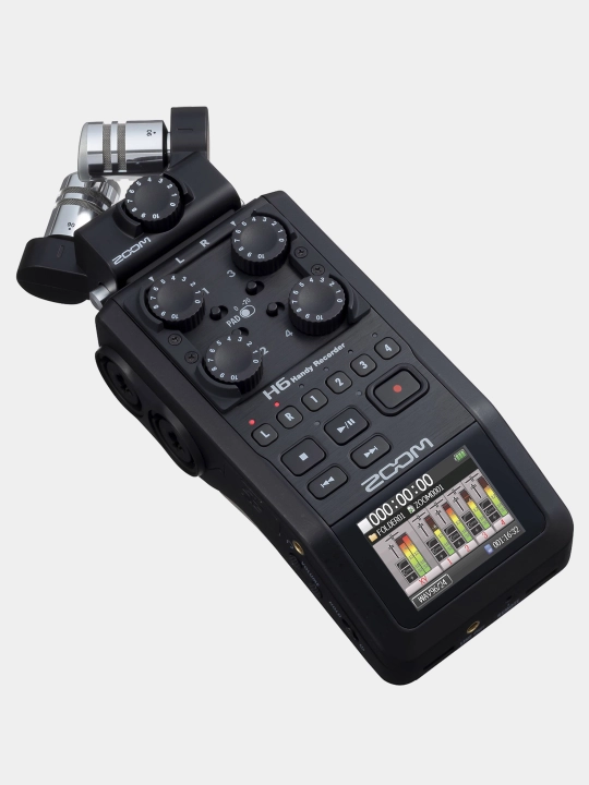 Universal portativ yozuvchisi Zoom H6 Black Finish   - 