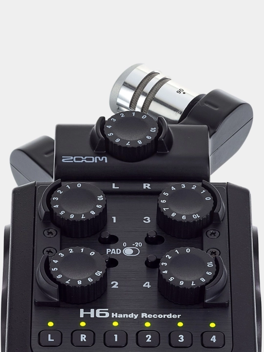 Universal portativ yozuvchisi Zoom H6 Black Finish  