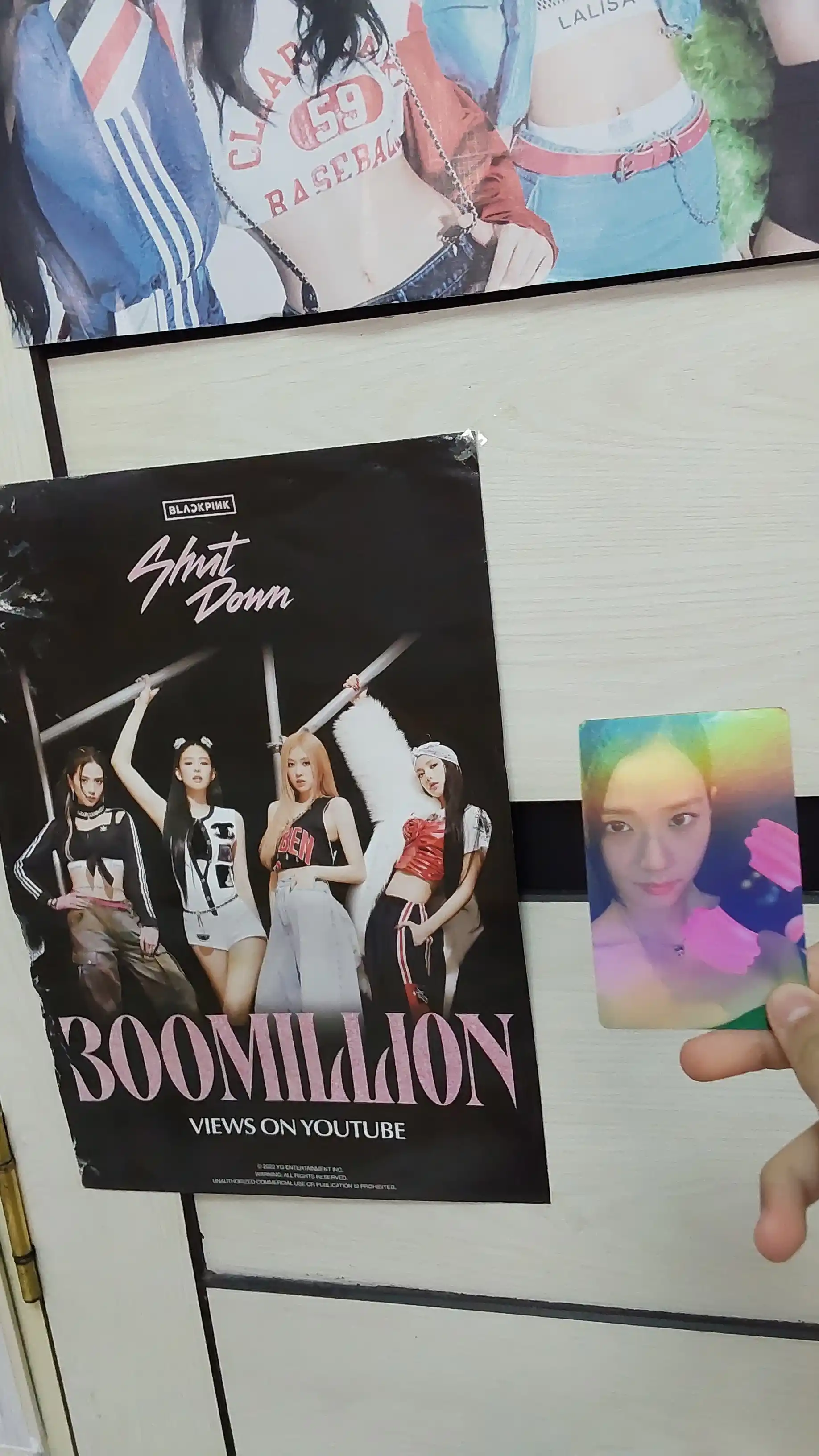 Глиттерные фотокарты с участниками группы Blackpink