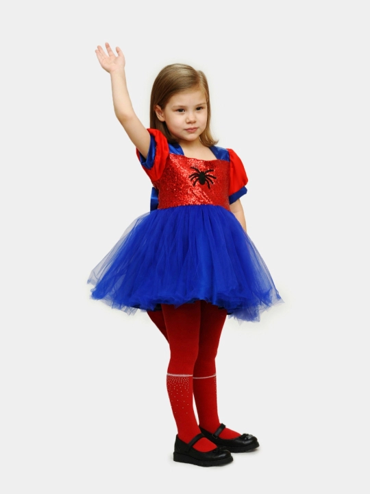 Костюм человека паука, платье Spidergirl в стиле человек паук