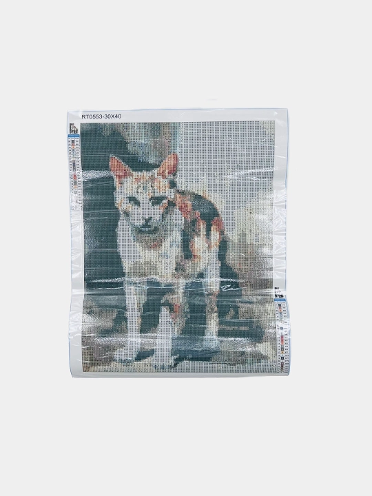 Алмазная мозаика "животные, котики, кошки, собаки, фламинго, кот, тигры, попугаи, лисицы"