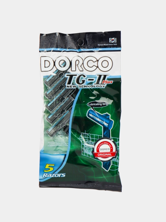 Бритва DORCO TG-II, мягкая упаковка, 5 шт - 