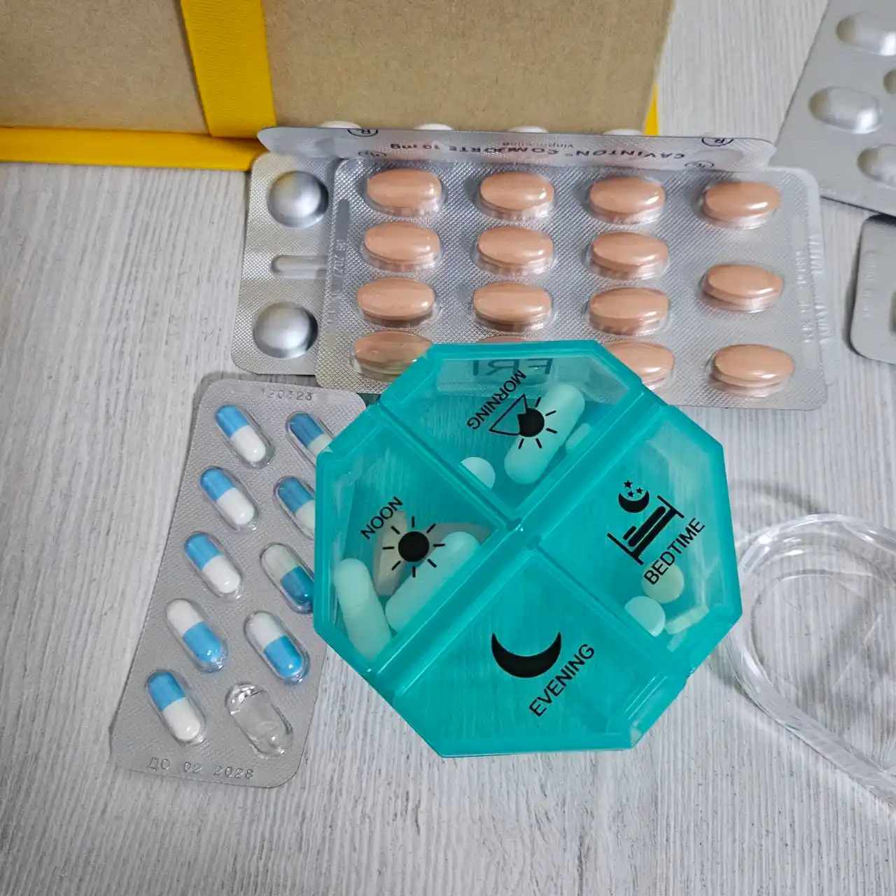 Недельный контейнер для лекарств, таблетница, 3 вида