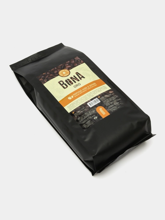 Qahva donalarda Bona Oro, Arabika, qovurilgan tabiiy kofe, 1000 g