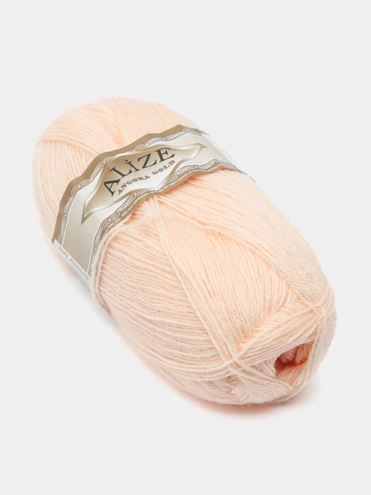 Нить для вязания Angora gold, 20% шерсть 80% акрил, 100 гр, 550 м