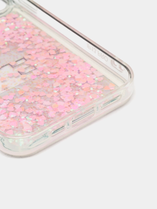 IPhone 11, 12, 13, Pro, Pro Max uchun suyuq yaltiroq shaffof g‘ilof, stressga qarshi