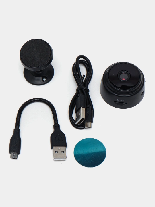 Simsiz mini kamera A9 Wi-Fi bilan +32 Micro SD fleshka sovg'a
